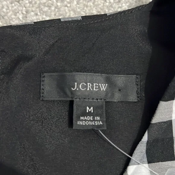 J. Crew Puff Sleeve Mini Dress in Textured Plaid Medium NWT - Picture 5 of 16